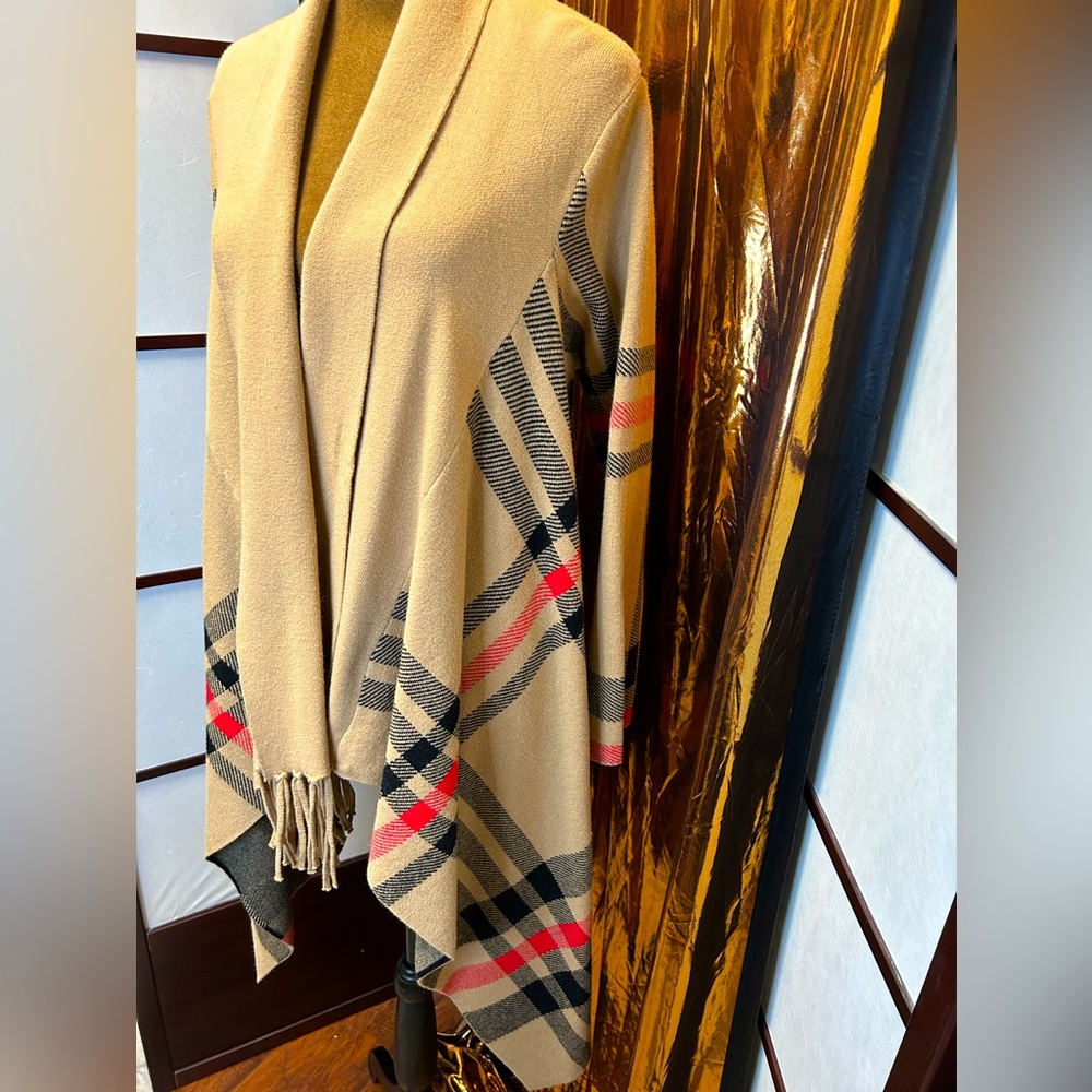 Venario knit asymmetrical sweater jacket